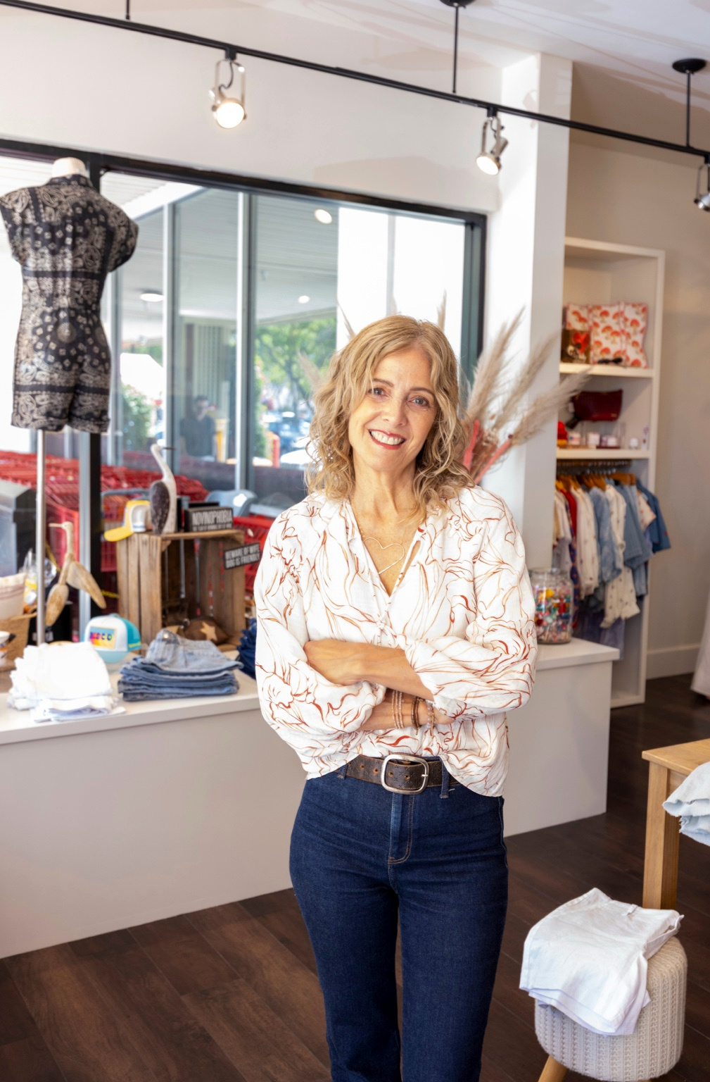 Stacey Templeton Kaplan, founder and owner of Bella Boutiques, inside a Bella store